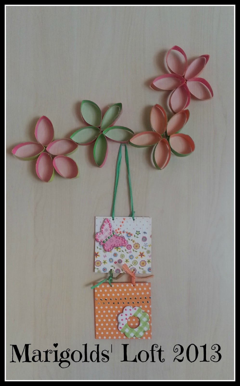 Marigolds' Loft Recycled Paper Flower Chains Tutorial
