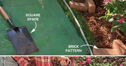 How to make garden border from brick