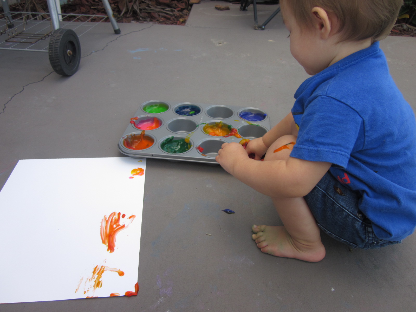 HOW TO Make NonToxic Finger Paints.