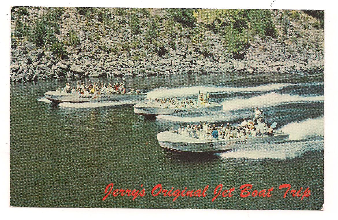 Judy's Postcards Plus Jet Boats up the Rogue River, Gold Beach to