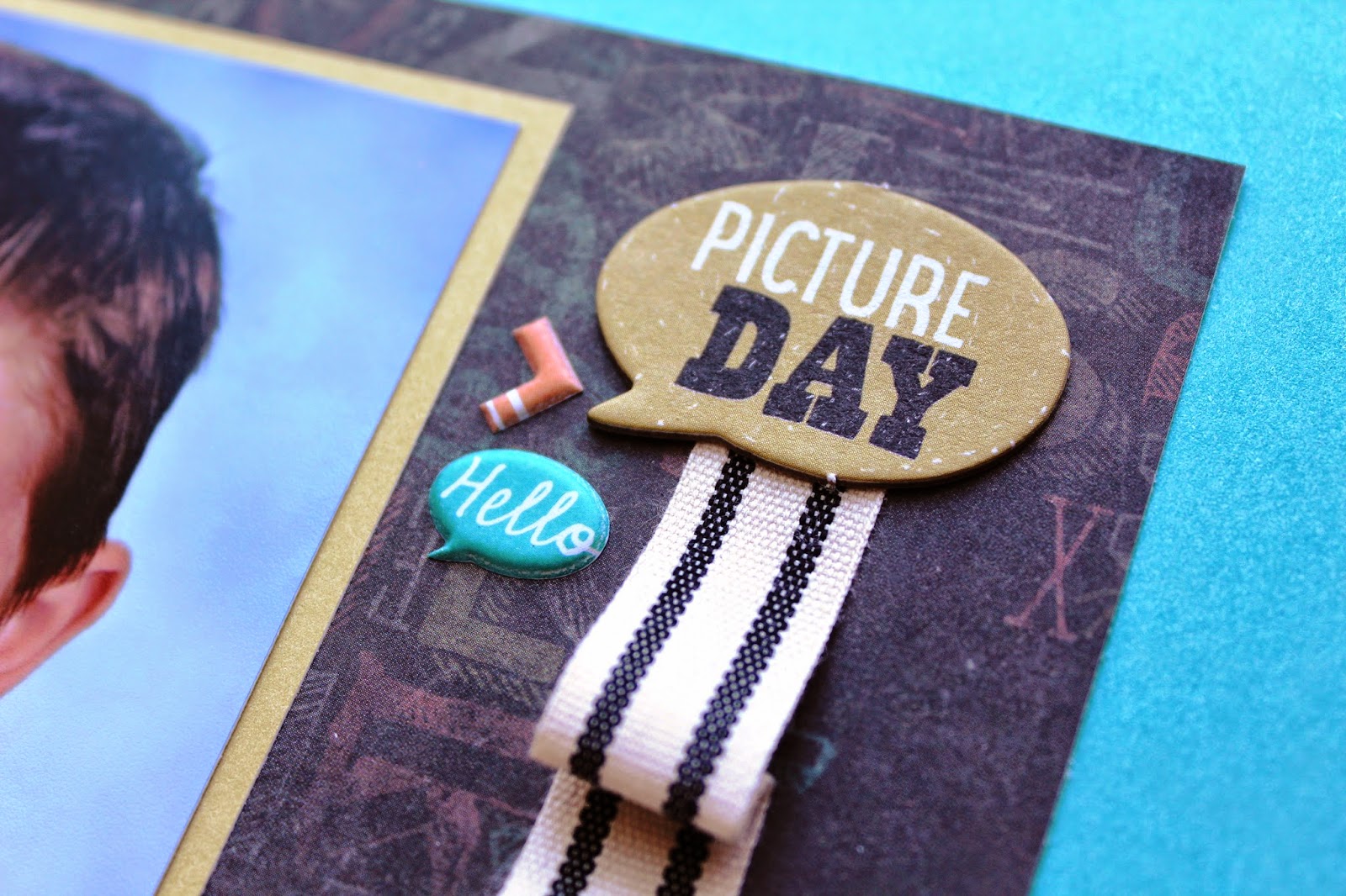 HeatherJaneDesign Chalk It Up! Scrapbook Layout 1 and Let's Scrap