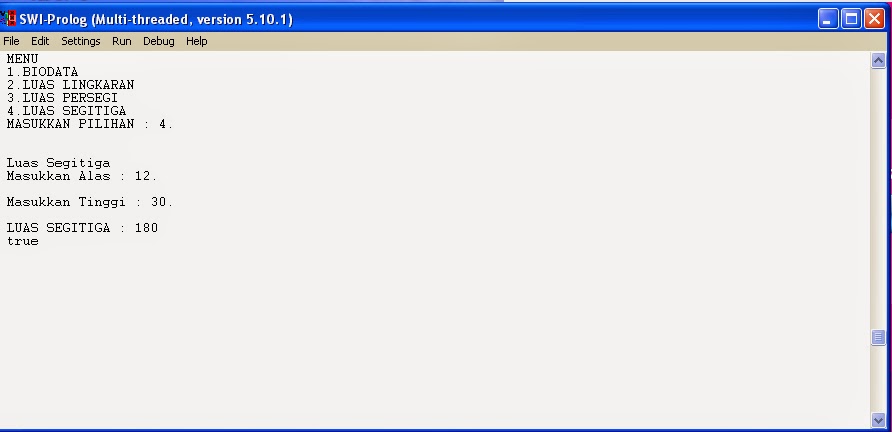 Cara Membuat Program Menu Pada Prolog RestaTimur