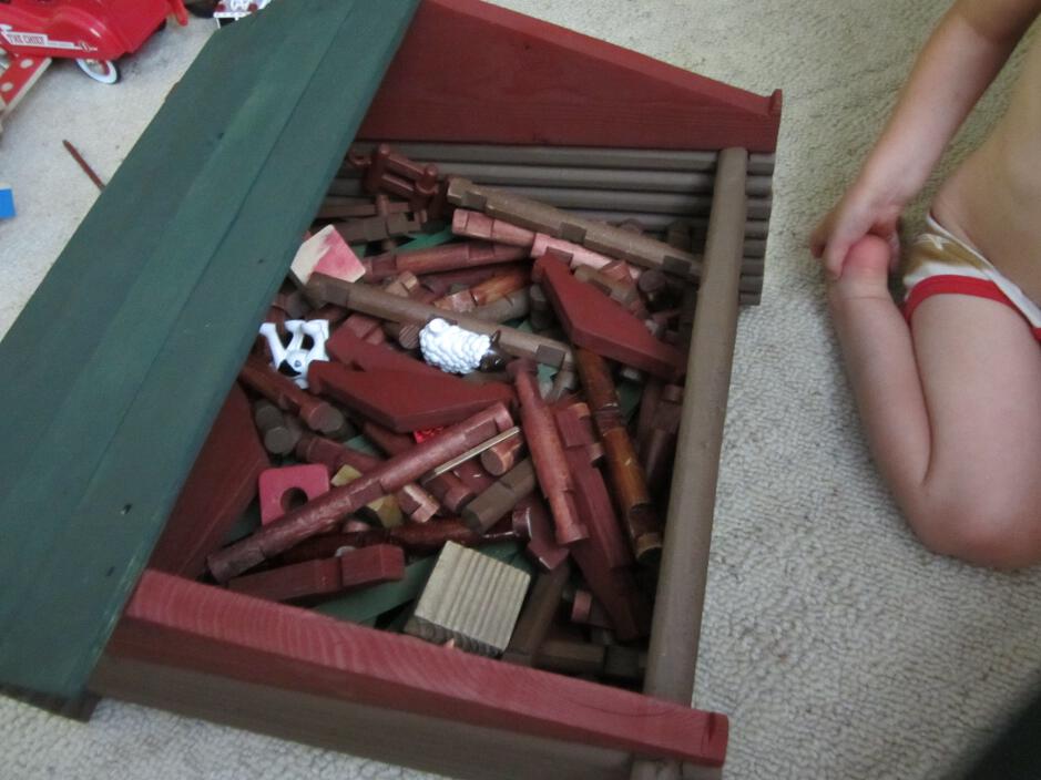 log lincoln logs homemade toy having box resourceful simply overall loves paul fun