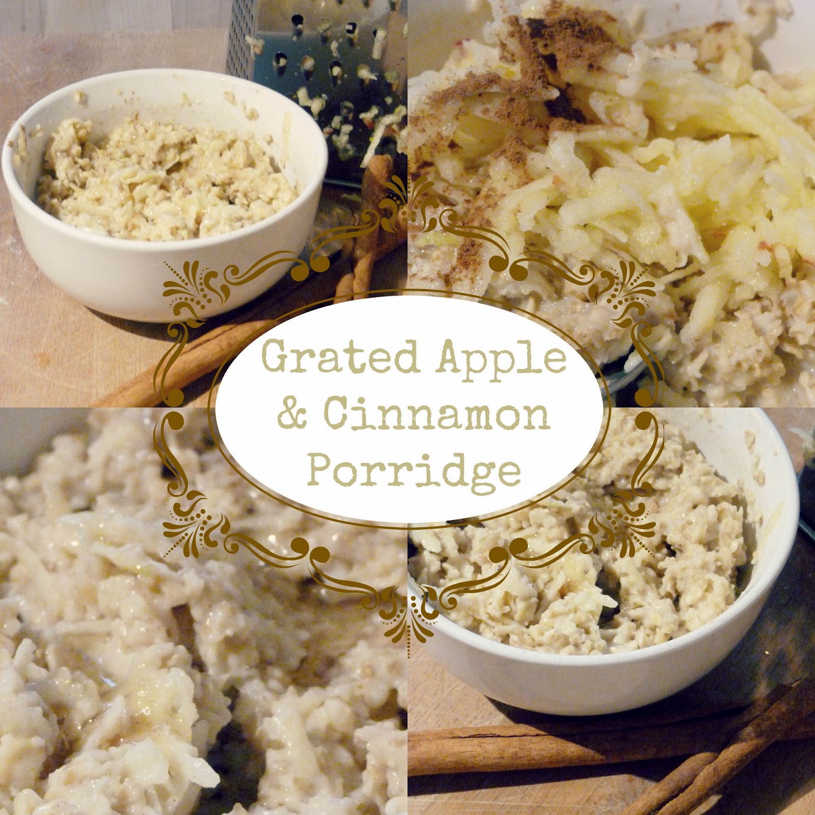 Mama Bee Simple Rustic Apple & Cinnamon Porridge