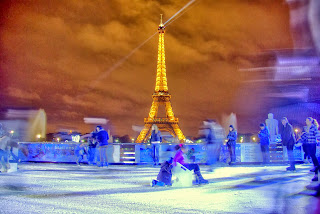 Skating by the Eiffel Tower Skating by the Eiffel Tower