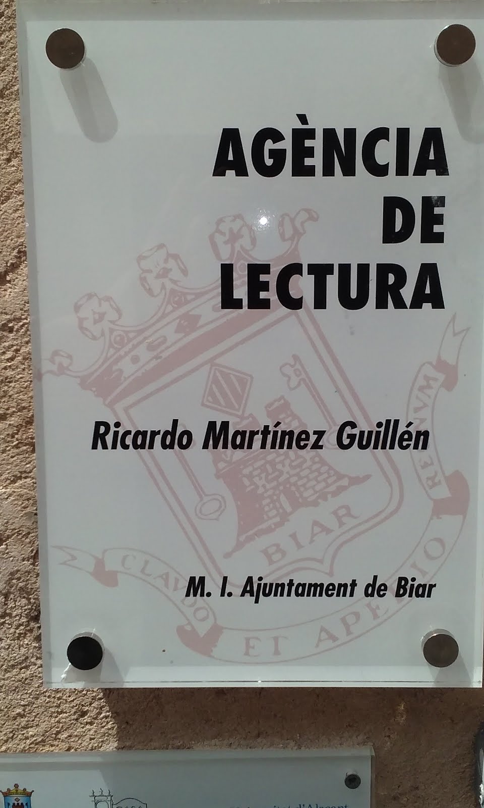 Agència de Lectura Ricardo Martínez Guillén de Biar