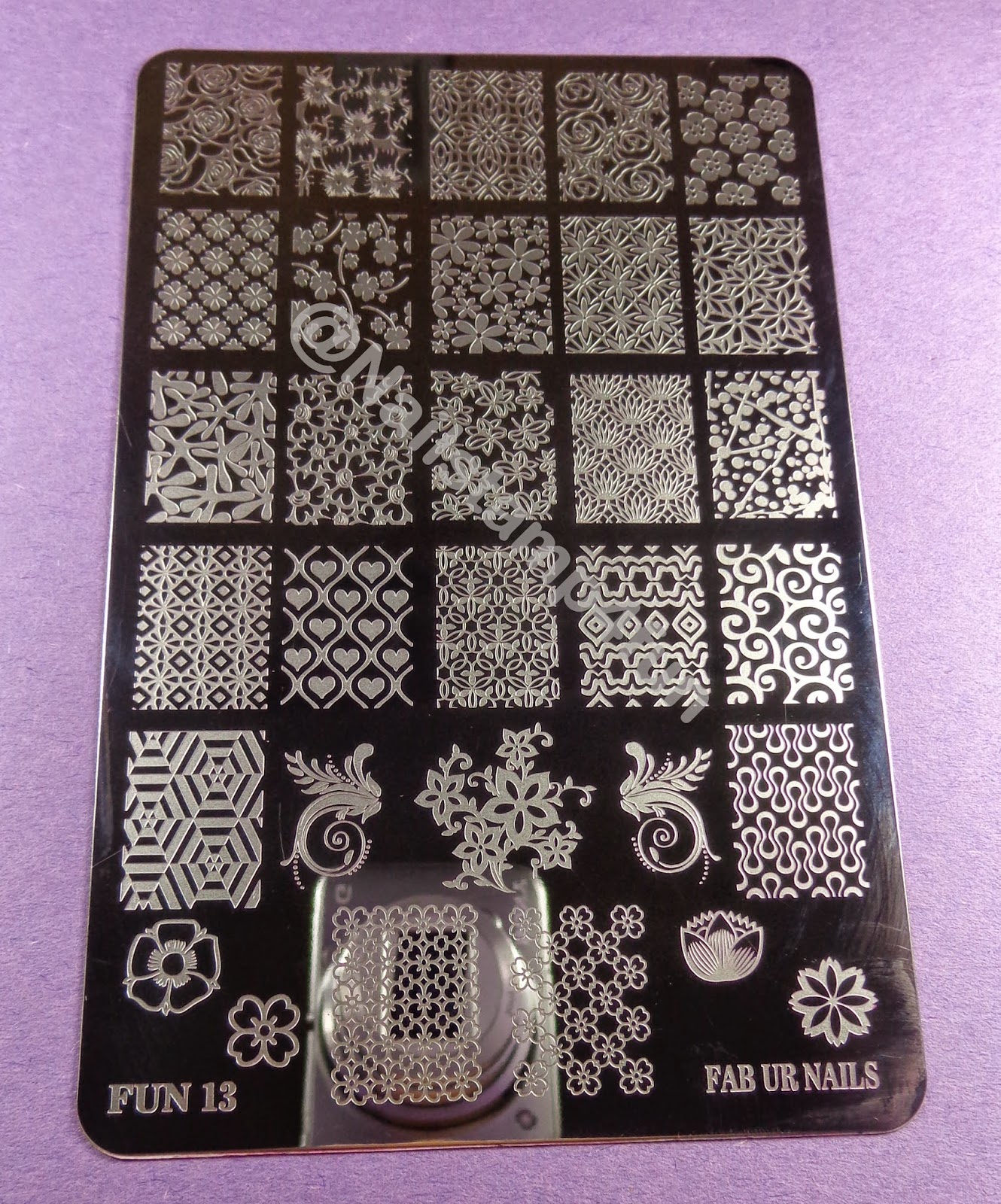 Nail Stamp 4 Fun Fab Ur Nails Plates FUN 13, FUN 14 & FUN 15