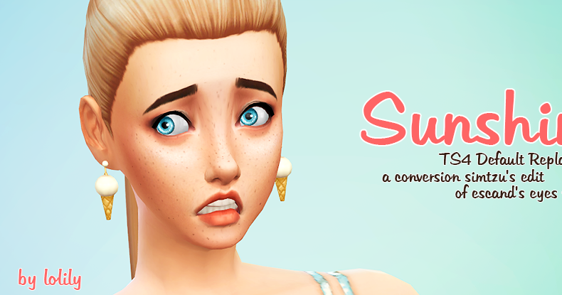 My Sims 4 Blog: TS3 to TS4 Sunshine Default Eyes by Lunarlolily