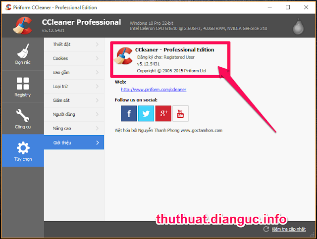 Download CCleaner v5.12.5431 Full Key miễn phí mới nhất