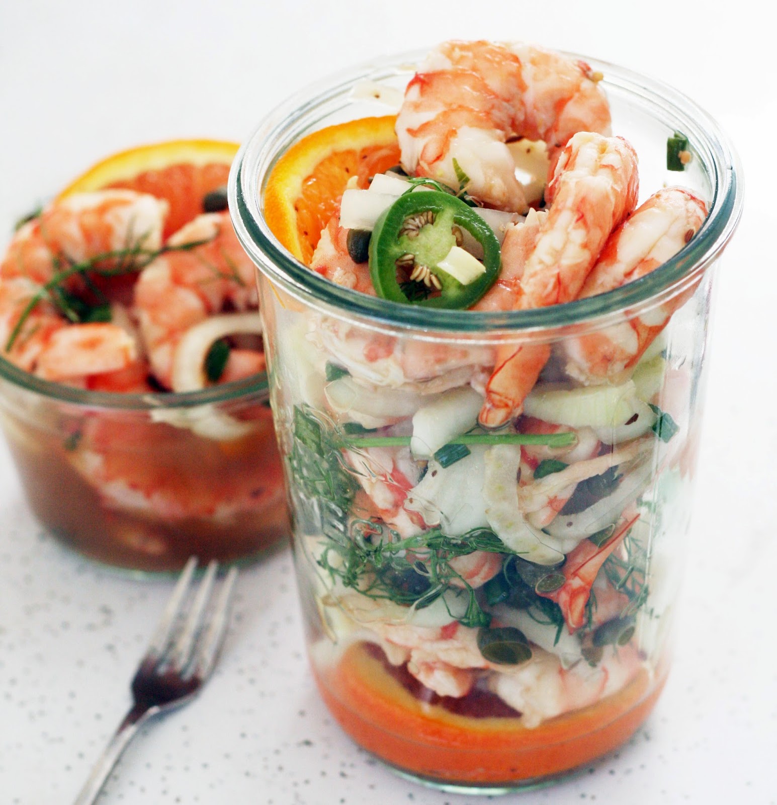 Recipes by Rachel Rappaport FennelOrange Pickled Shrimp