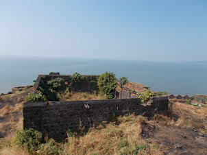 View from the topmost watchtower of Janjira Fort.