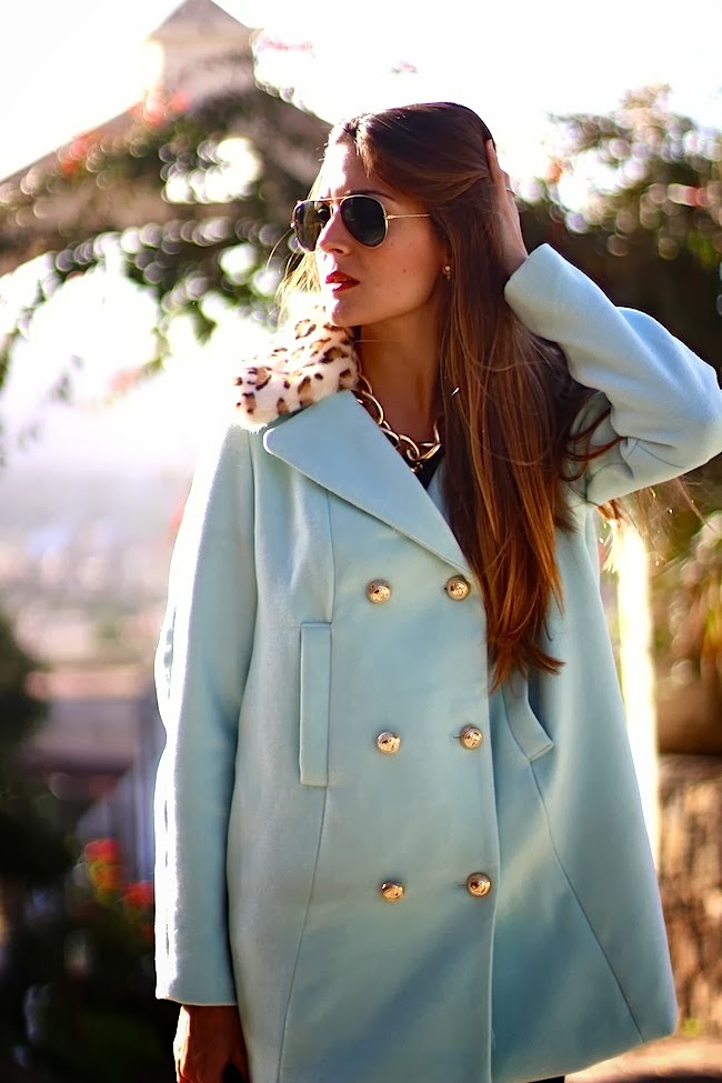Marilyn's Closet FASHION BLOG Baby Blue Coat
