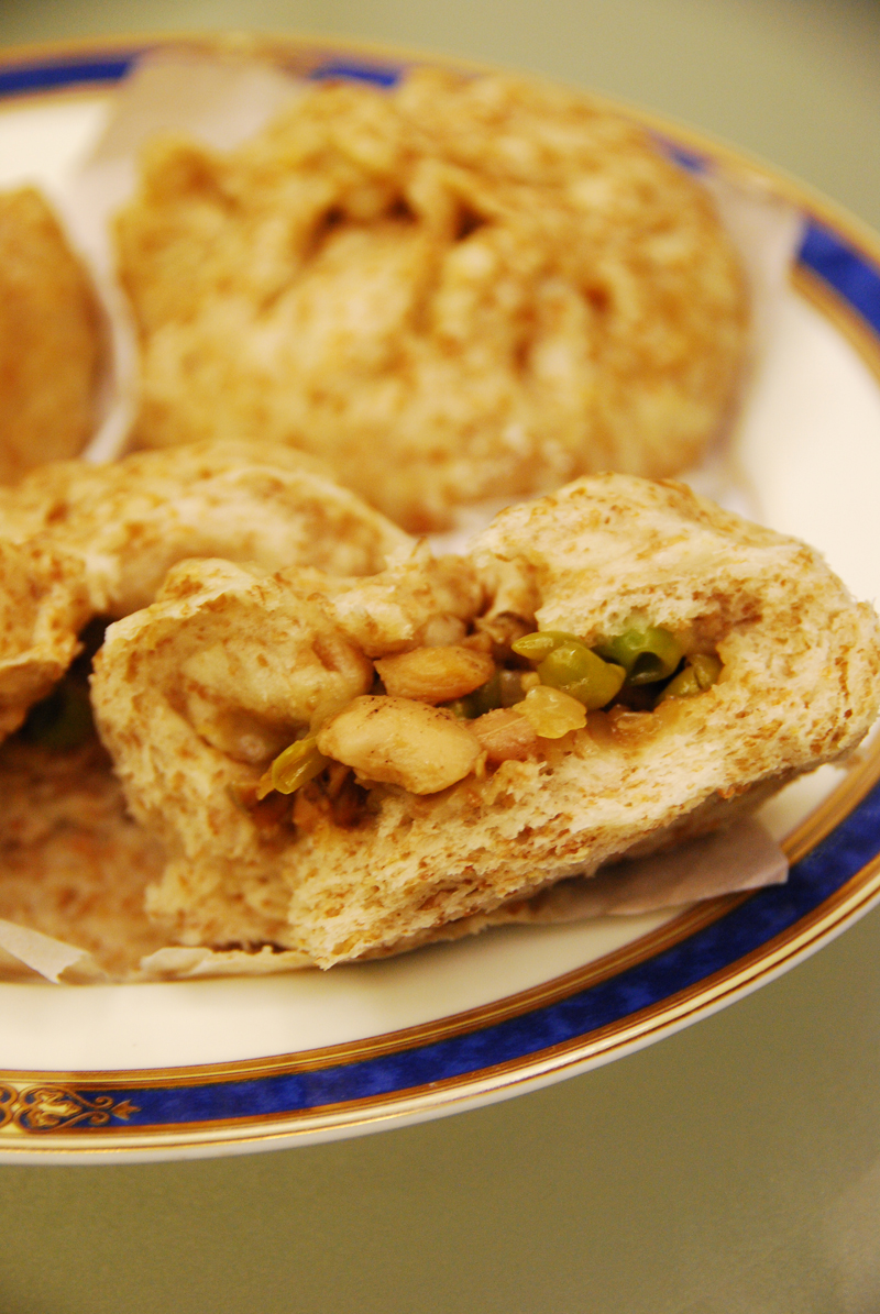 A Little of Everything Chicken BBQ Pau & Red Bean Pau (Steam Buns)