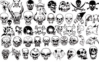 skulls vector