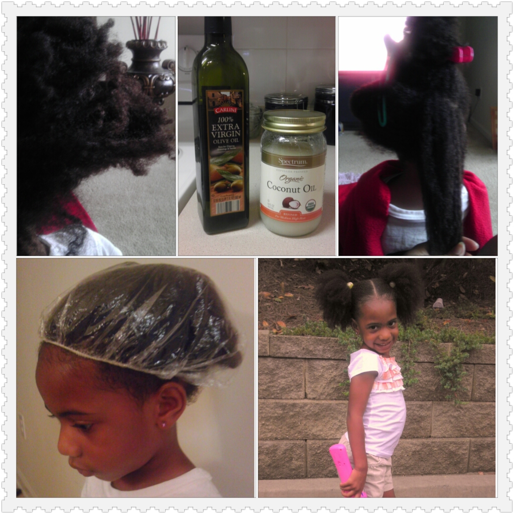 Olive Oil & Coconut Oil as a Deep Conditioner Style