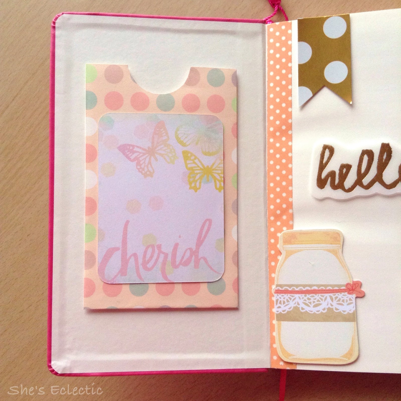 She's Eclectic Nu Notebook hack adding a pocket to your notebook