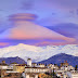 Nube lenticular sobre el pico Veleta en Granada