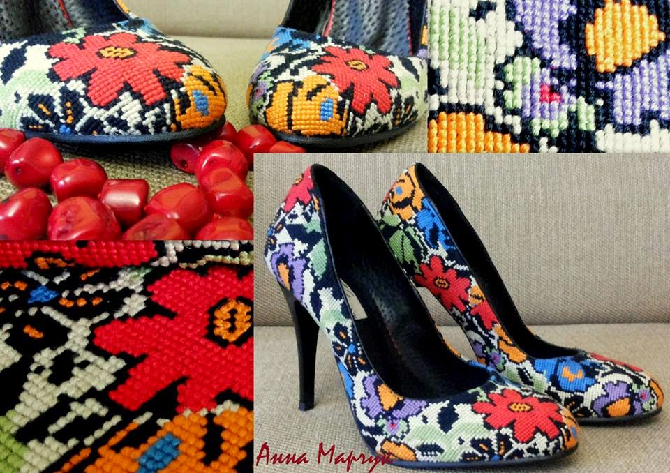 Fashion from Ukraine Ethnic embroidered shoes