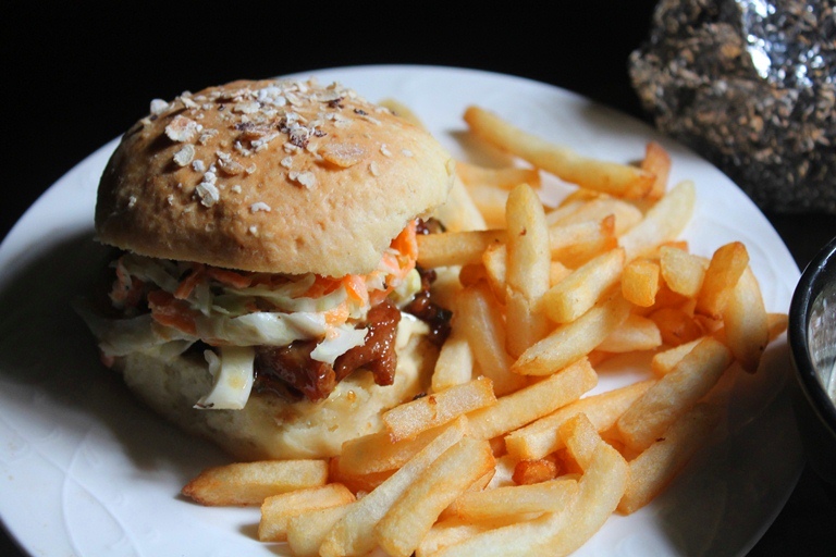 Honey Mustard Chicken Burger Recipe Yummy Tummy