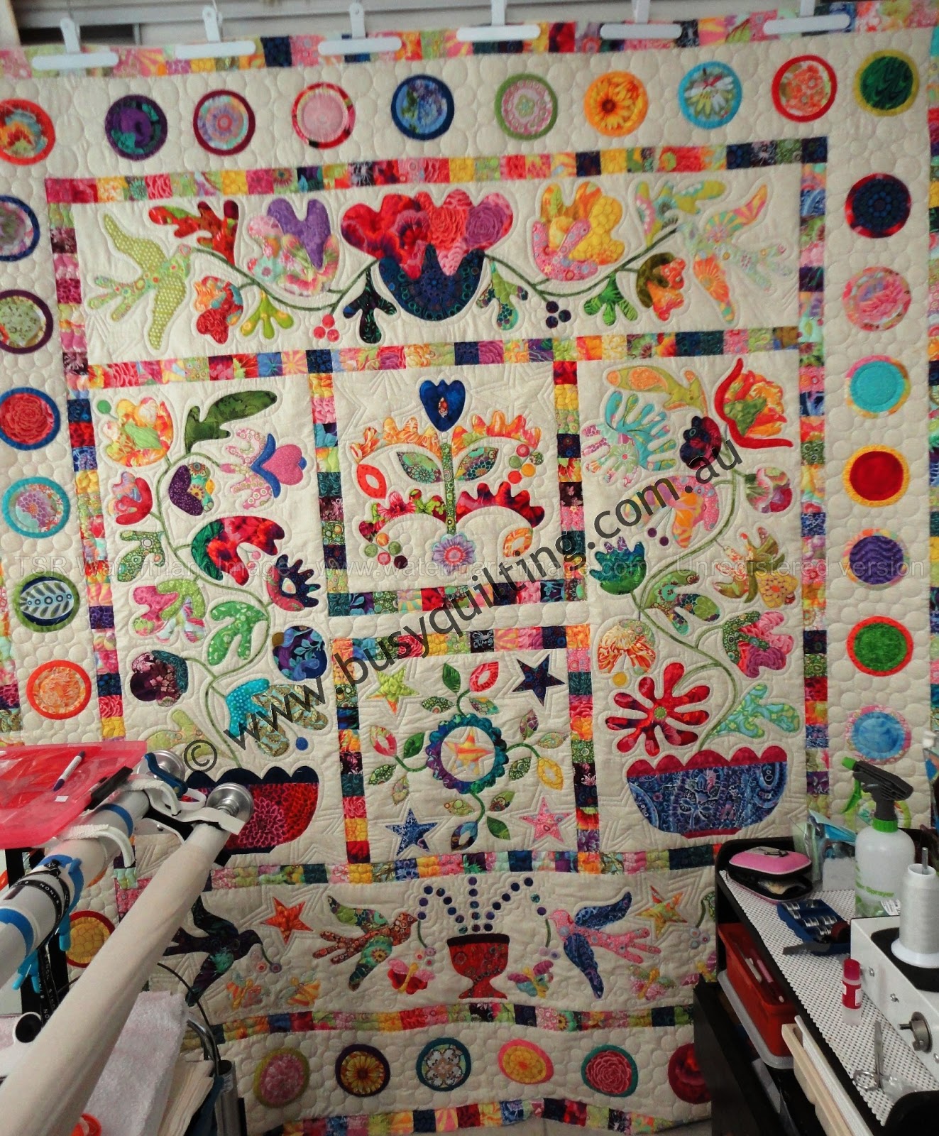 Busy Quilting Kim McLean's Flower Pots