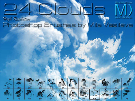 Free Photoshop Brushes: 20 Realistic Looking Clouds Free Photoshop Brushes: 20 Realistic Looking Clouds