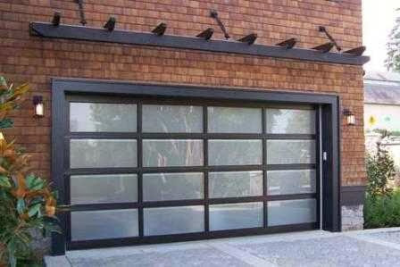 Garage door glass