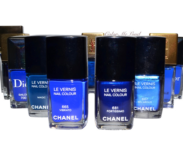 Chanel Le Vernis #665 Vibrato, #681 Fortissimo for Blue Notes Collection, Review, Swatch & Comparison 