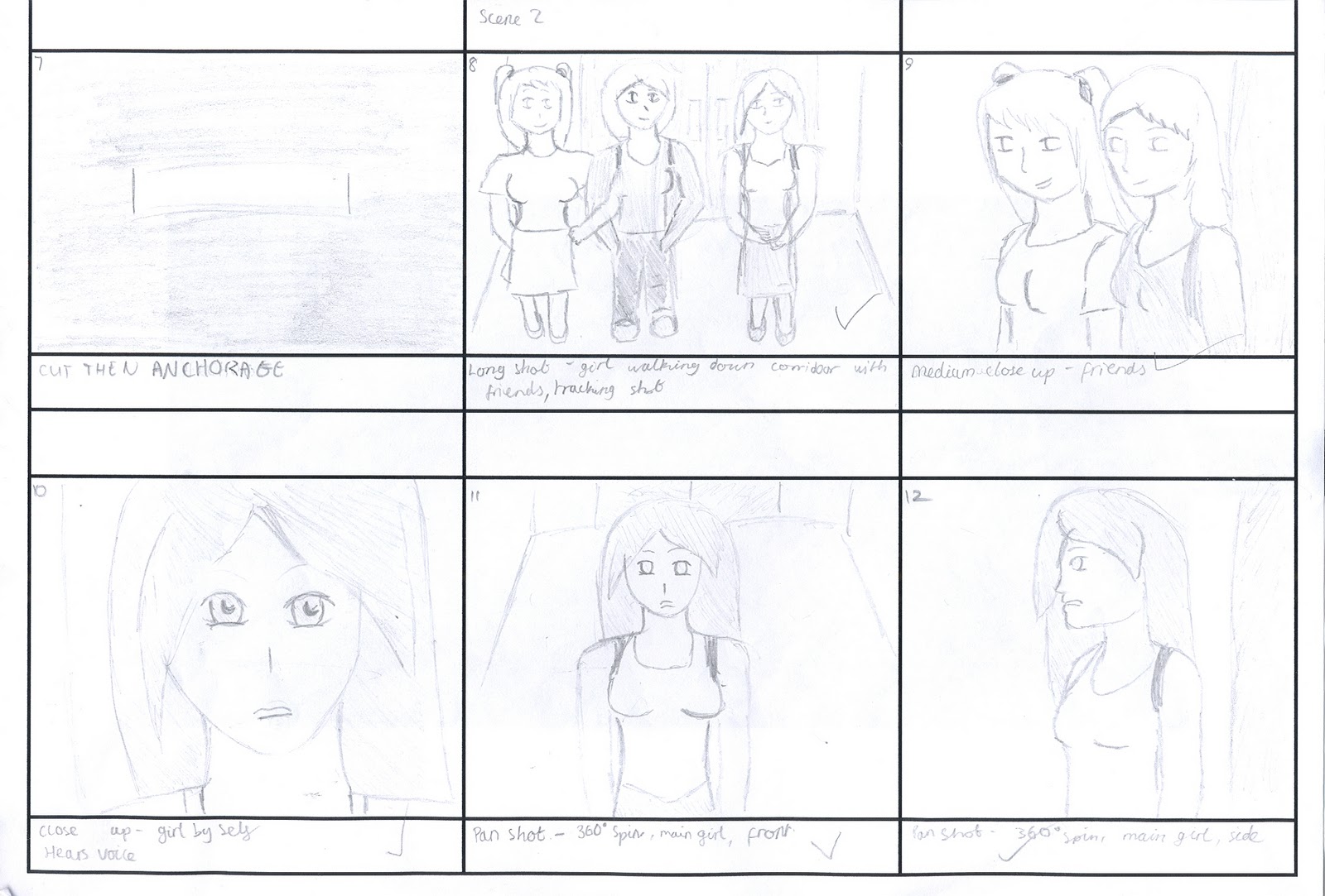 Easy Webpage Story Board Typing Sketching Drawing with Pencil