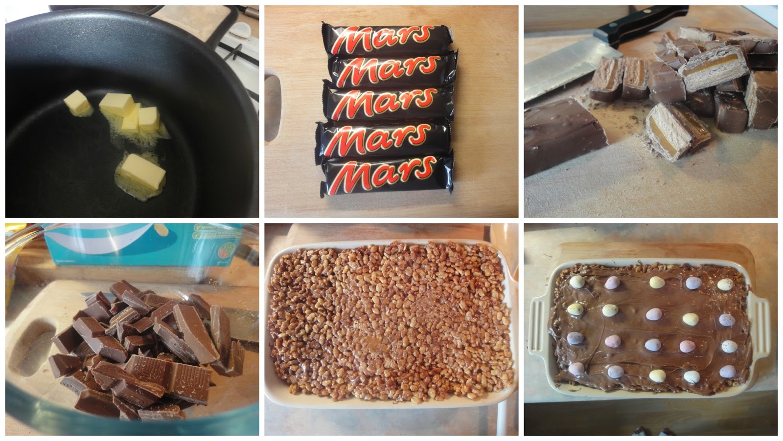 A Series of Beginnings In the Kitchen Mars Bar Cake