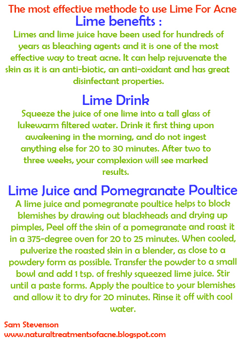 Lime for acne The truth about it