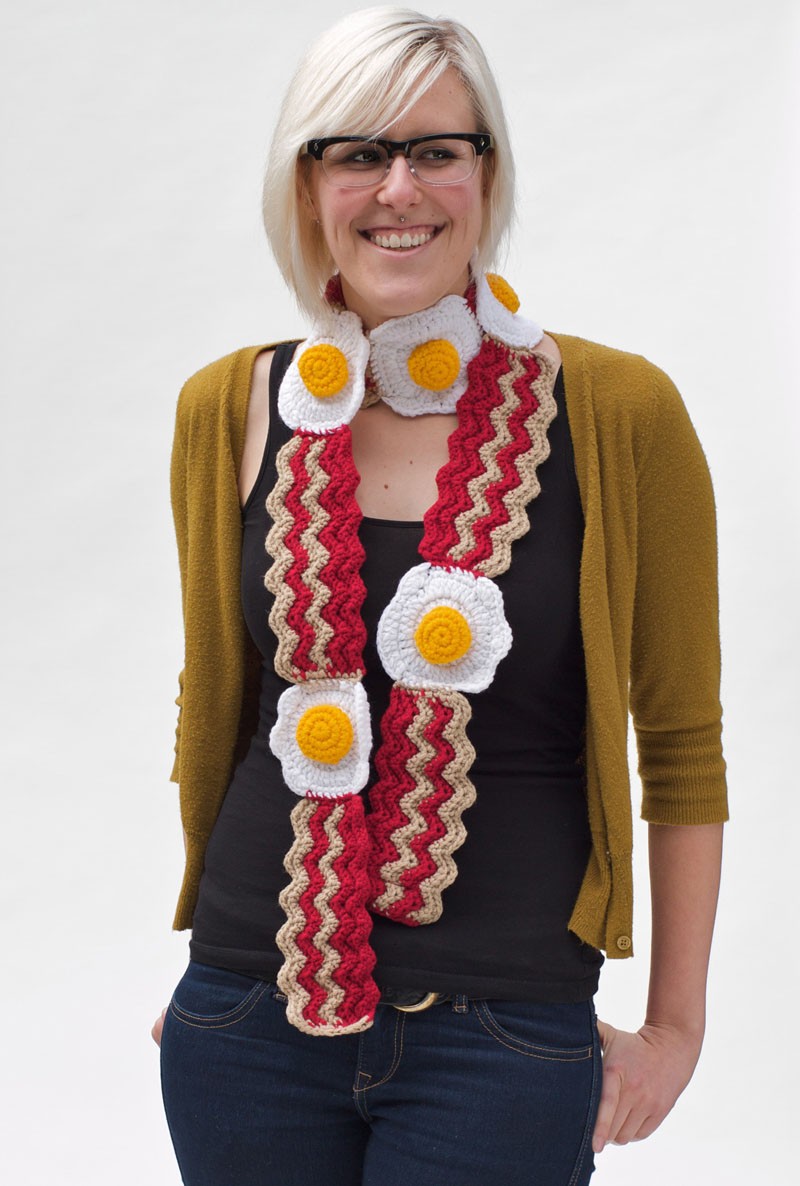 Bacon Dippers Gallery Bacon And Egg Scarf