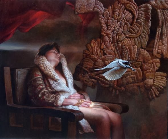 Ricardo Fernández Ortega pinturas estilo clássico realista surreal onírico mulheres Ricardo Fernández Ortega pinturas estilo clássico realista surreal onírico mulheres