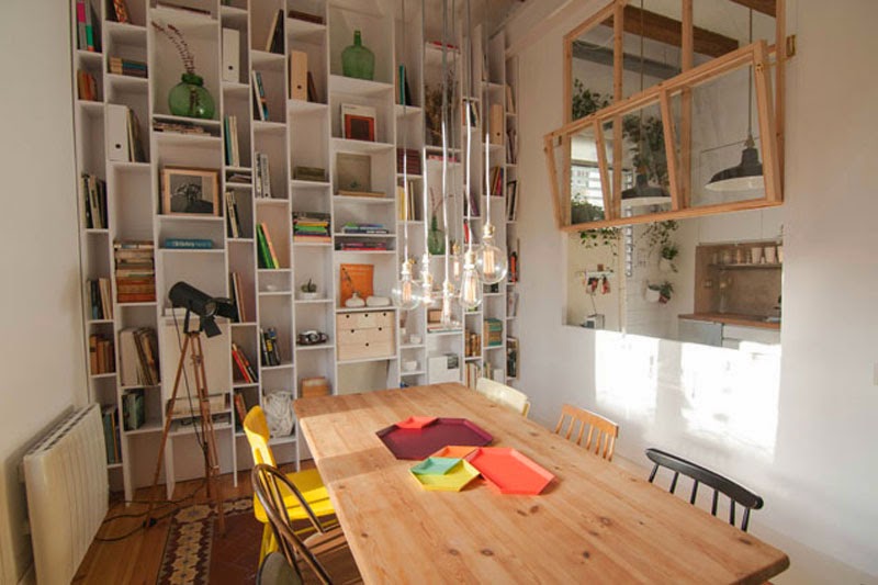 piso del Eixample de Barcelona transformado en un loft