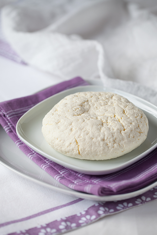 Greek Vegetarian Homemade Ricotta Cheese and a little