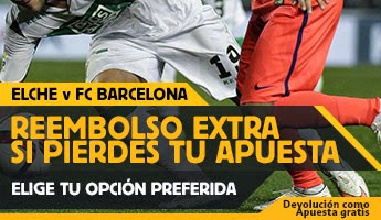 betfair reembolso 25 euros Elche vs Barcelona 24 enero betfair reembolso 25 euros Elche vs Barcelona 24 enero