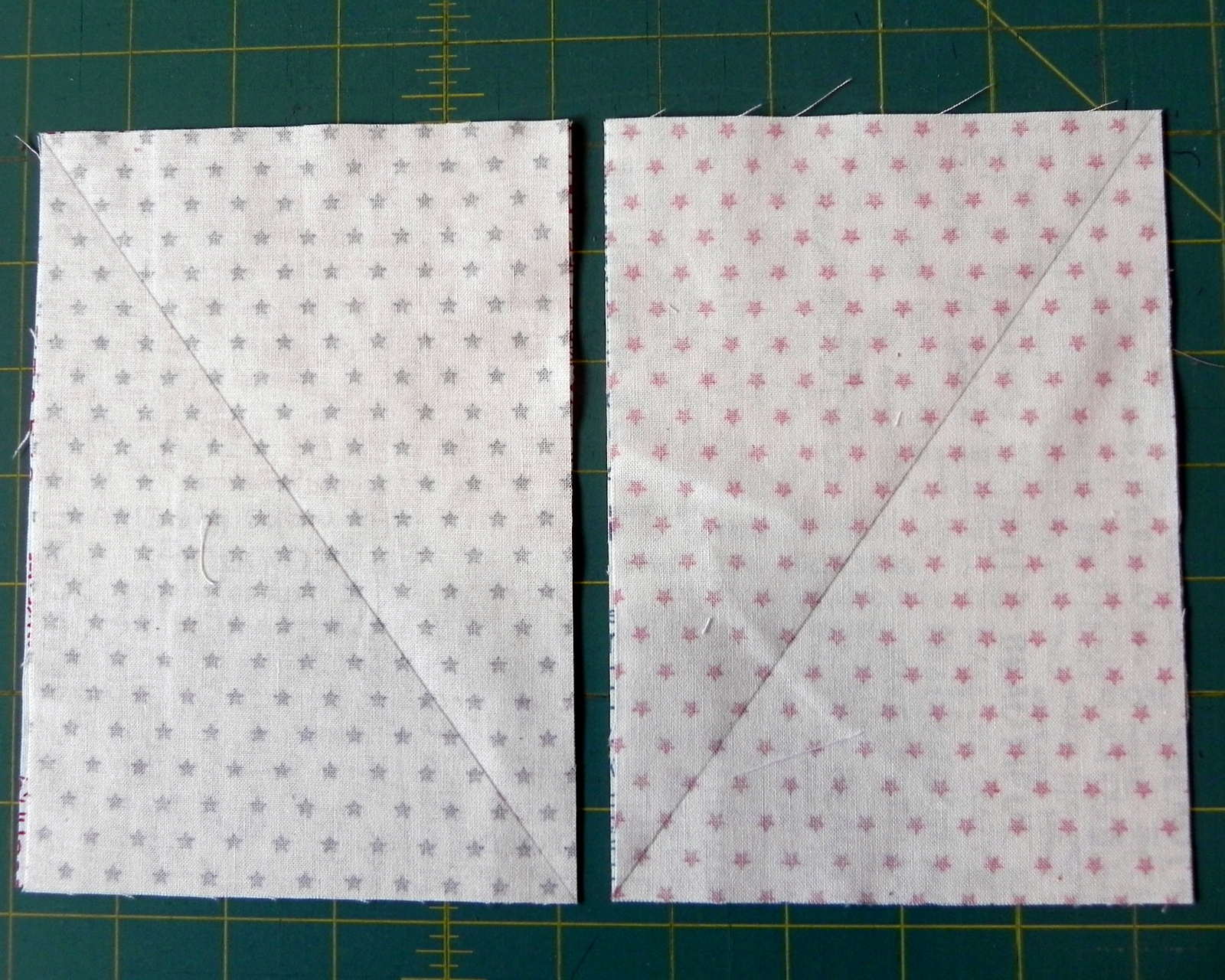 Janice Elaine's Tutorials Half Square Rectangle Tutorial