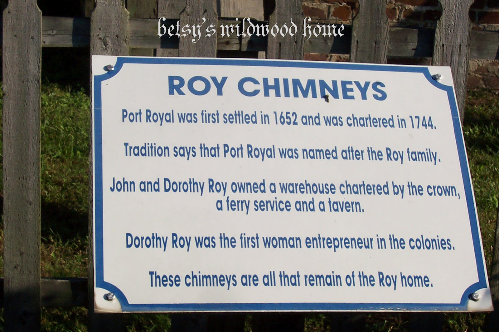 Betsy's Wildwood Home Port Royal Va.