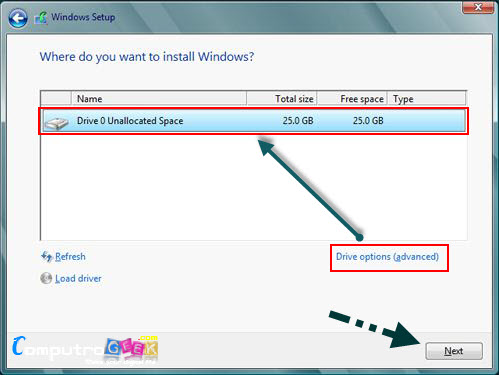 Format Hard Drive And Install Windows 7