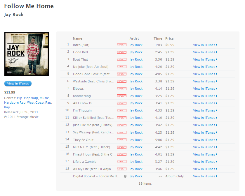 Jay Rock Follow Me Home [iTunes Plus AAC M4A] PSXDB LMEPEM