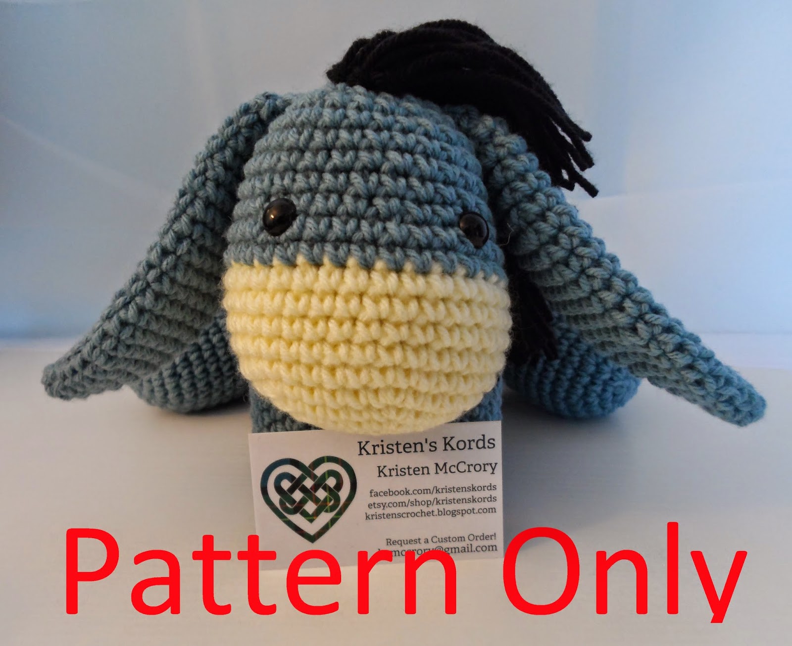 Kristens Crochet: Eeyore Inspired Softie