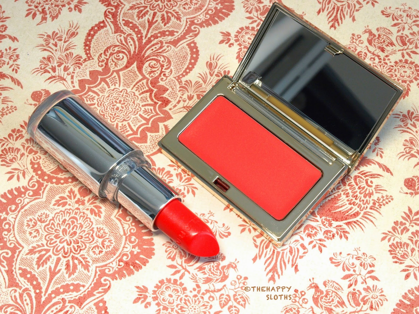 Clarins Joli Rouge Brilliant Perfect Shine Sheer Lipstick & MultiBlush