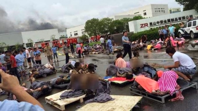 Nổ nhà máy Trung Quốc, 65 người chết