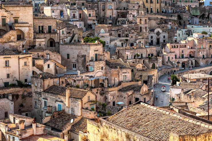 Ancient Cave Town Matera in Southern Italy Ancient Cave Town Matera in Southern Italy