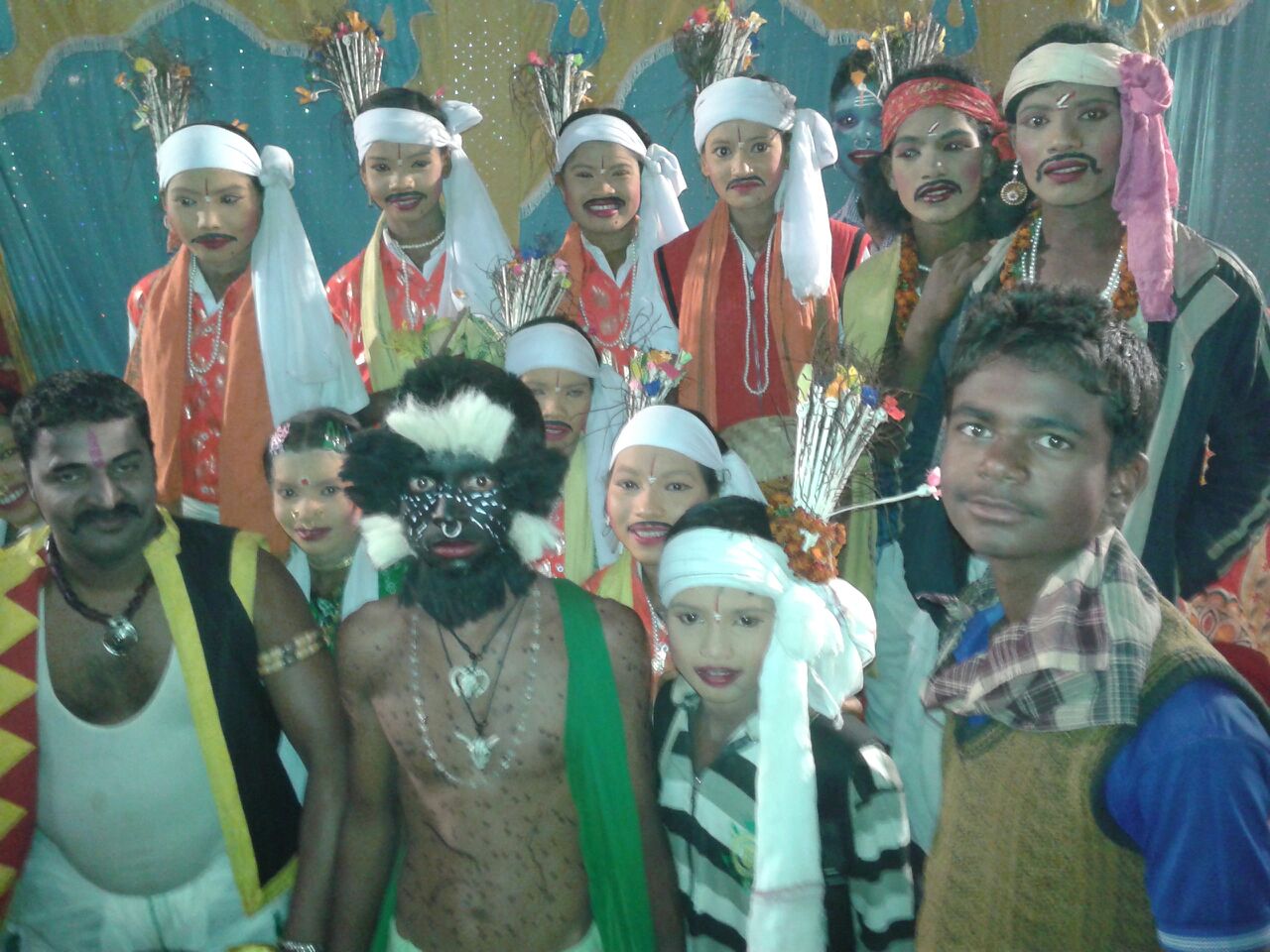 Sambalpur artist during Nabarangpur Mondei festival 2014 at Odisha