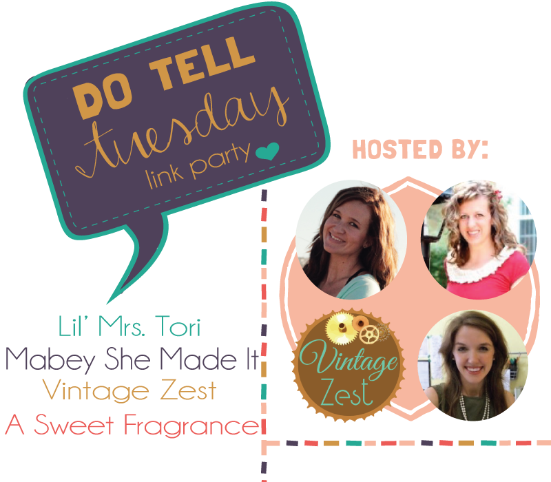 Do Tell Tuesday #19 on Diane's Vintage Zest!