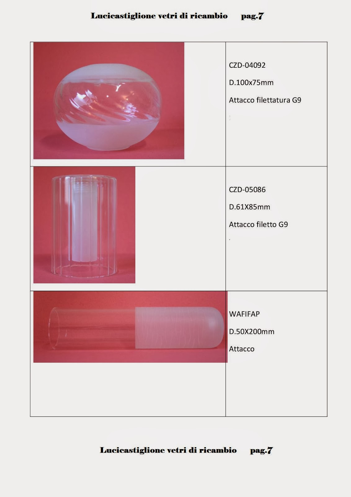 Ricambi per lampadari in vetro di murano: catalogo ricambi in ... Produzione lampadari 2017 di cristallo