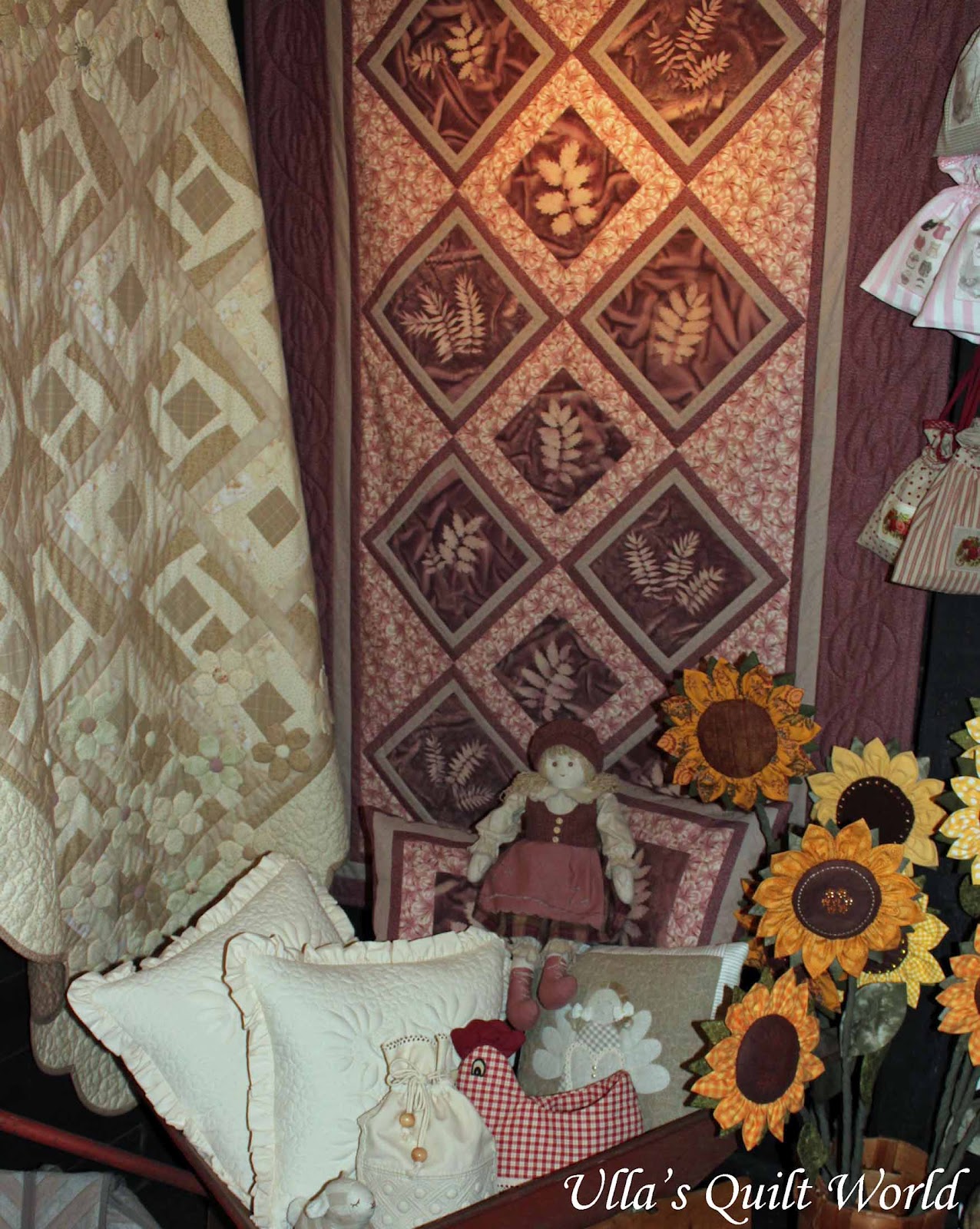 Ulla's Quilt World Quilt blanket, sun dyed fabric