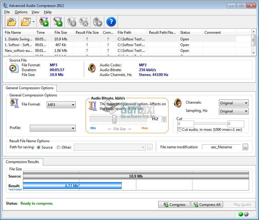 Advanced Audio Compressor 2012 Portable portable apps