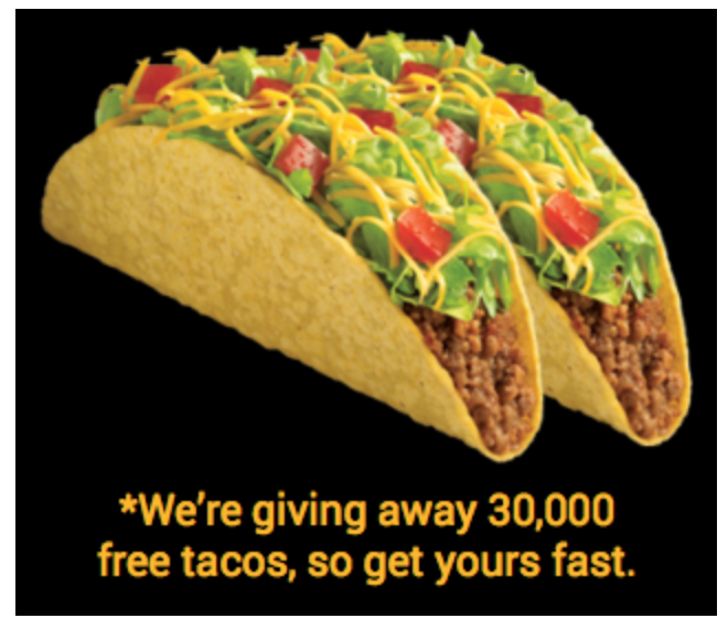 Taco Bueno FREE Beef or Chicken Taco For You & A Friend! Hurry! Only