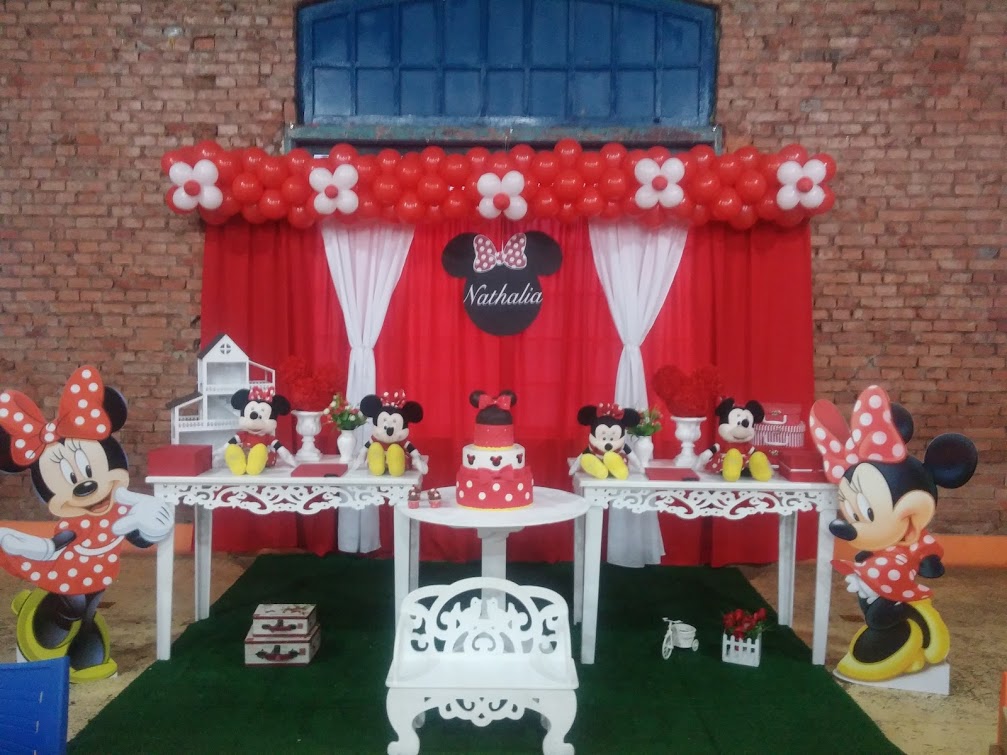 Momento Mágico Decorações Festa Minnie Vermelha Provençal Momento Mágico Decorações Festa Minnie Vermelha Provençal